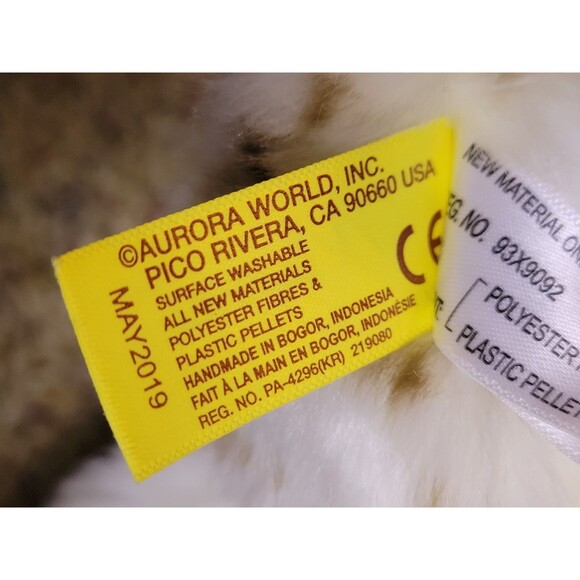 2019 Miyoni Tots By Aurora Snow Owl Plush 9" Stuffed Animal - Picture 7 of 7